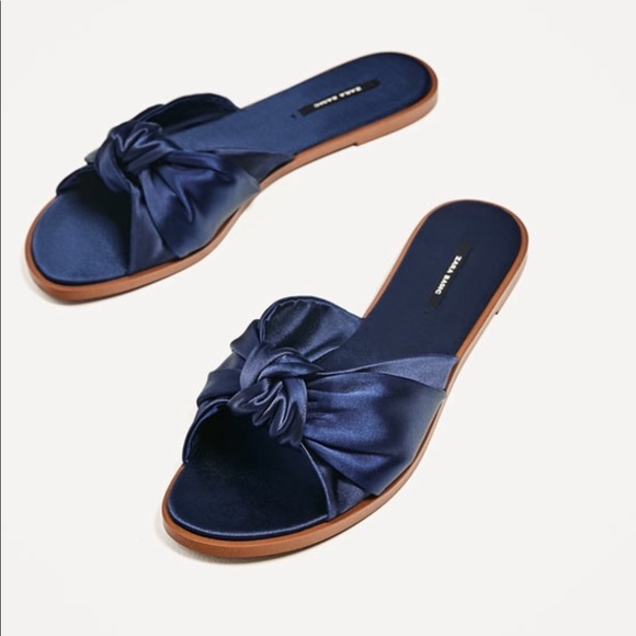 BNWT | ZARA WOMEN COLLECTION | SATIN FLATS 35 5 - Picture 4 of 5